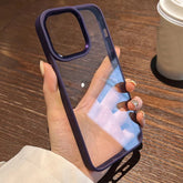 Deep purple AirSkin bumper Case for iPhone models including 15 Series