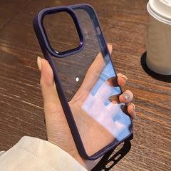 Deep purple AirSkin bumper Case for iPhone models including 15 Series