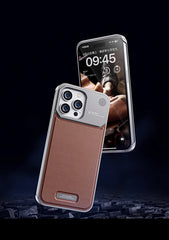 ✨Magsafe Magnetic Metal Leather Frameless Fragrance Phone Case For iPhone✨