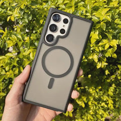 Samsung S24 Ultra Matte Black MagSafe Bumper Protection Case
