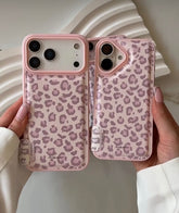 Pink Lovely Leopards Luxury Soft Silicone case