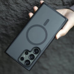 Samsung S24 Ultra Matte Black MagSafe Bumper Protection Case