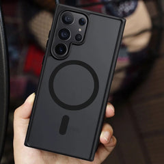 Samsung S24 Ultra Matte Black MagSafe Bumper Protection Case