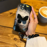 Premium Black Butterflies Chubby Case