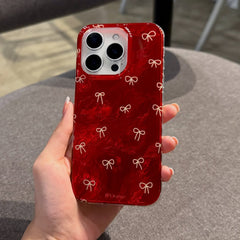 Burgundy Bow IMD premium case