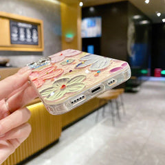 Blooms Floral iPhone Case w/ Crystal Lens Protector ( FLAT 60% OFF )