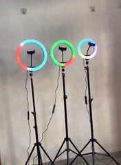 The Ultimate RGB Ring Light with Stand (33 cm) - 16 Modes or Colors of Illumination for Creativity in Pakistan"