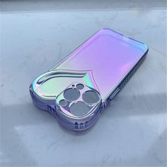 Heart holographic clear case premium Quality