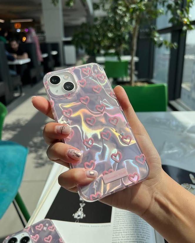 Heart Gradient Holographic Premium Cases For iPhone