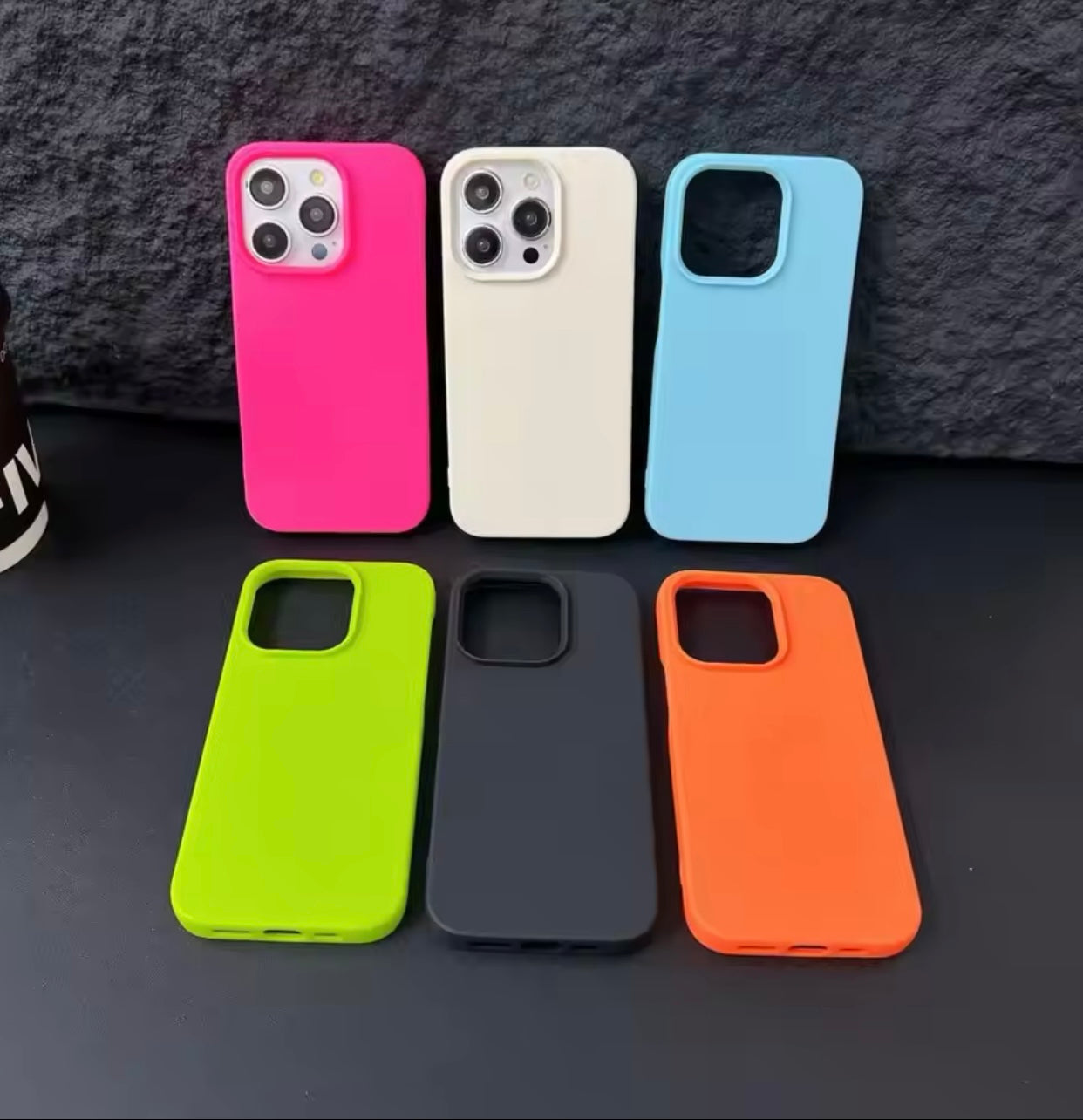 Summer Neon Silicone Soft Case for iPhone Flat 50% OFF