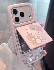 Premium Diamond Vanity Hello Kitty Bow Case