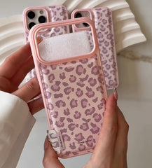 Pink Lovely Leopards Luxury Soft Silicone case
