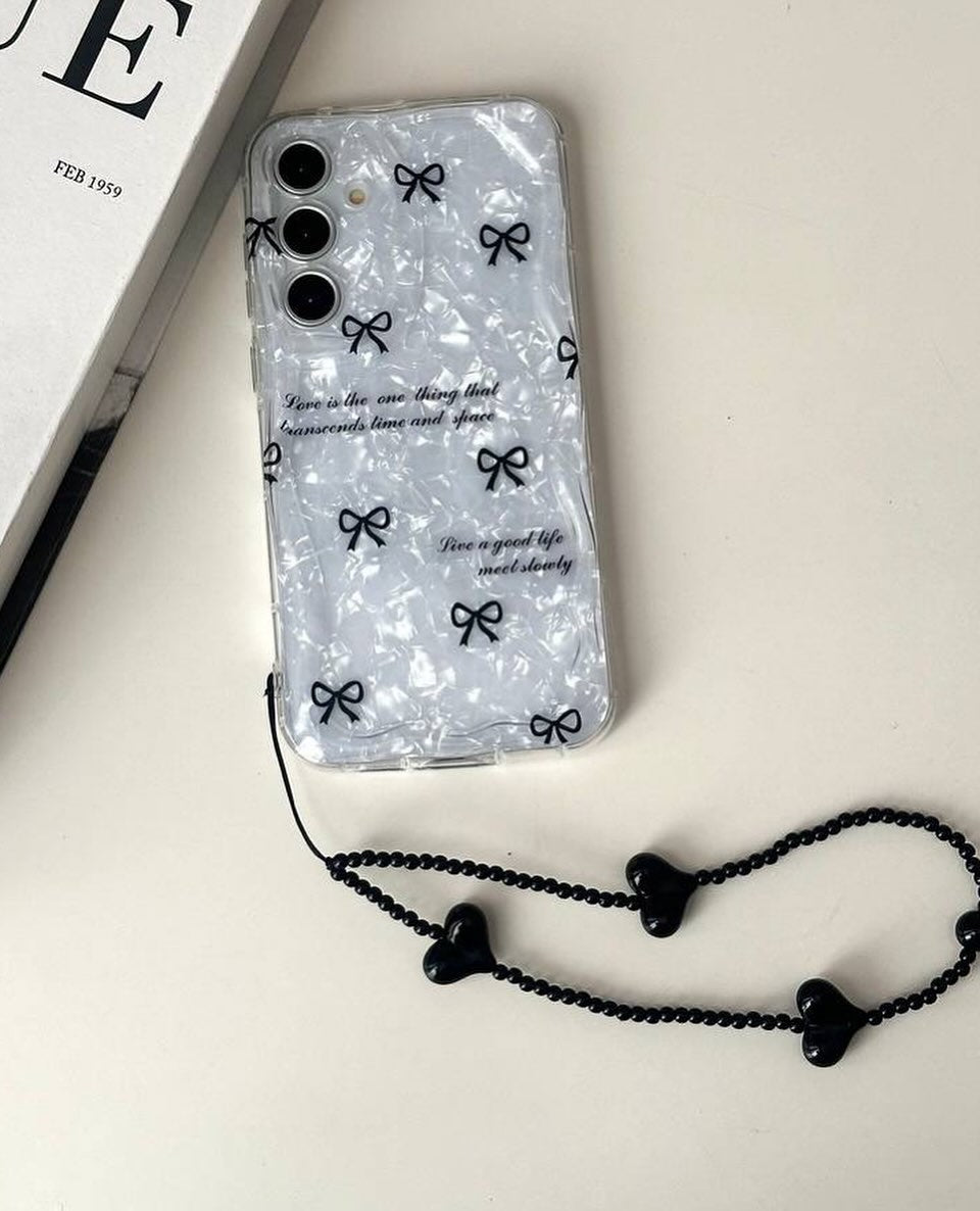 Bow chubby Shimmer with Hanging Charm 70% OFF TODAY