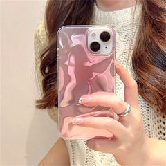 Pink Gradient Holographic Premium Cases For iPhone