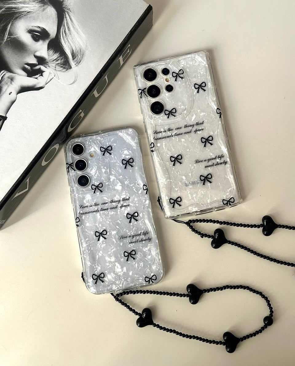 Bow chubby Shimmer with Hanging Charm 70% OFF TODAY