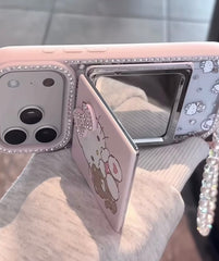 Premium Diamond Vanity Hello Kitty Bow Case