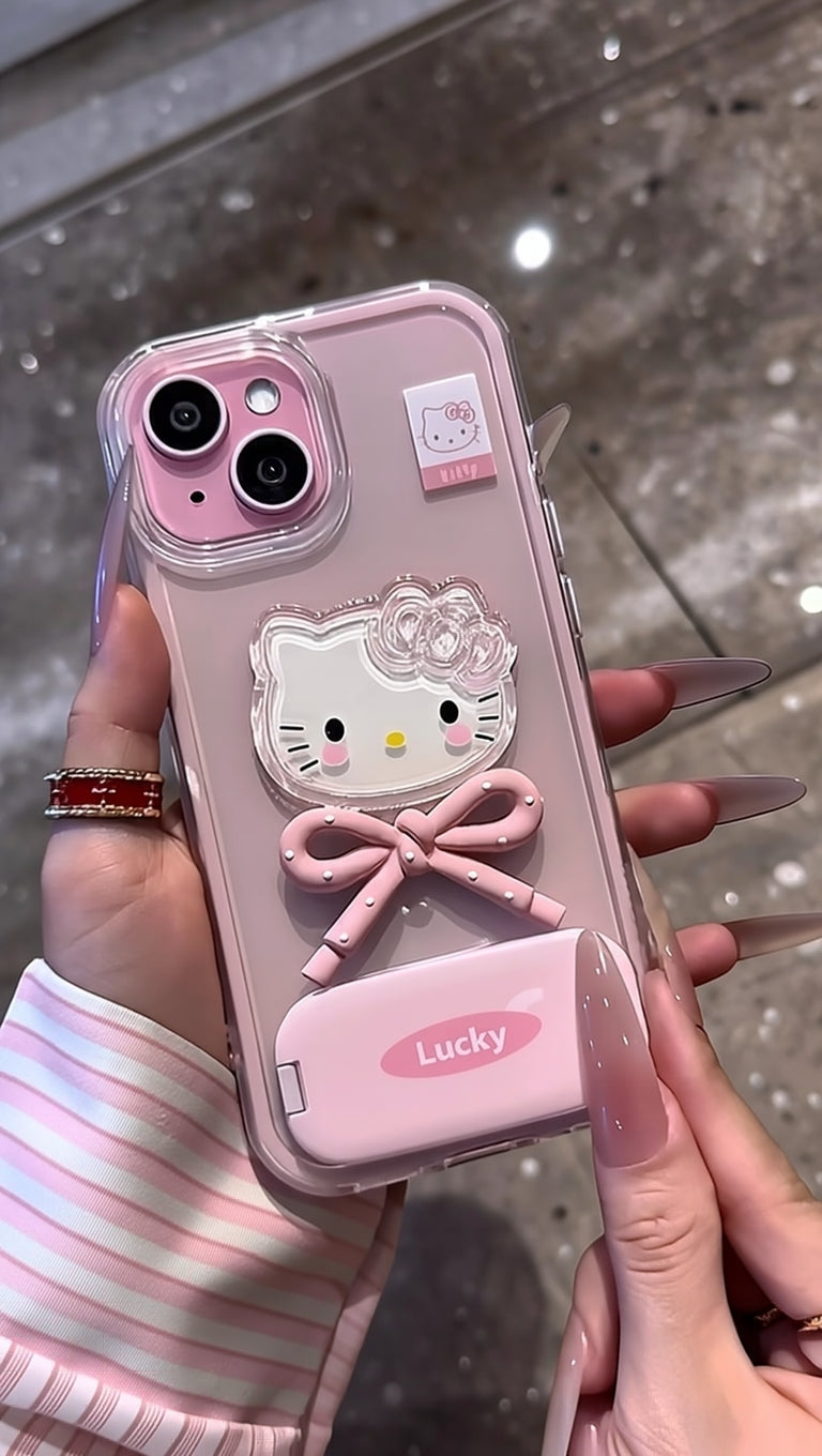 New Lucky HelloKitty Stand Case