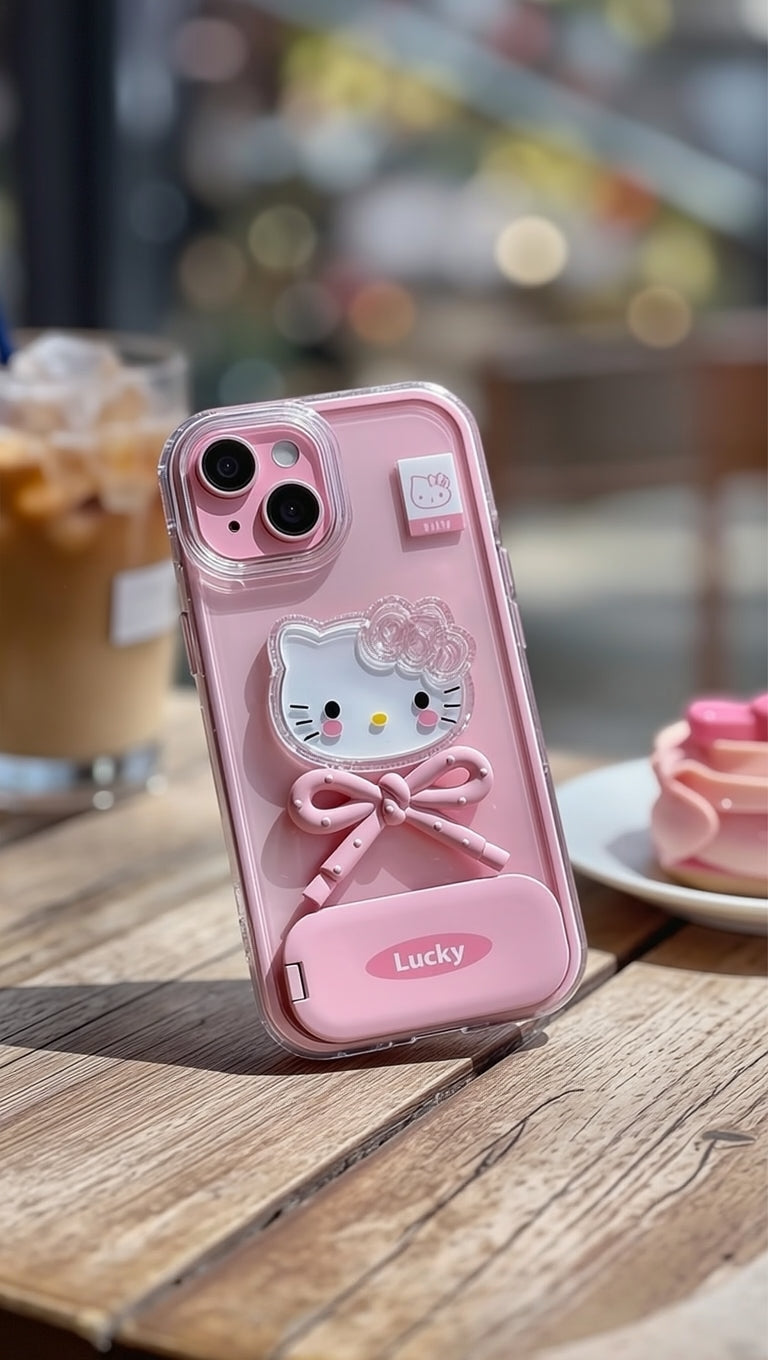 New Lucky HelloKitty Stand Case