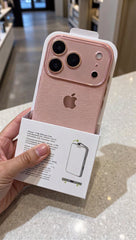 Luxury Leather Camera Guard Case Soft Pink