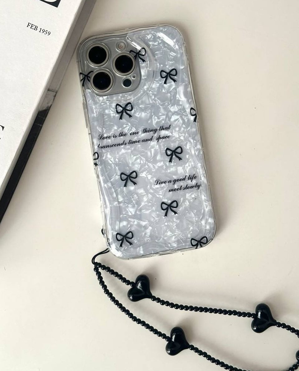 Bow chubby Shimmer with Hanging Charm 70% OFF TODAY