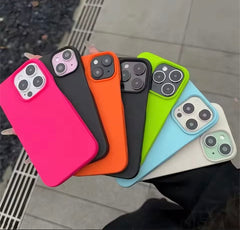 Summer Neon Silicone Soft Case for iPhone Flat 50% OFF