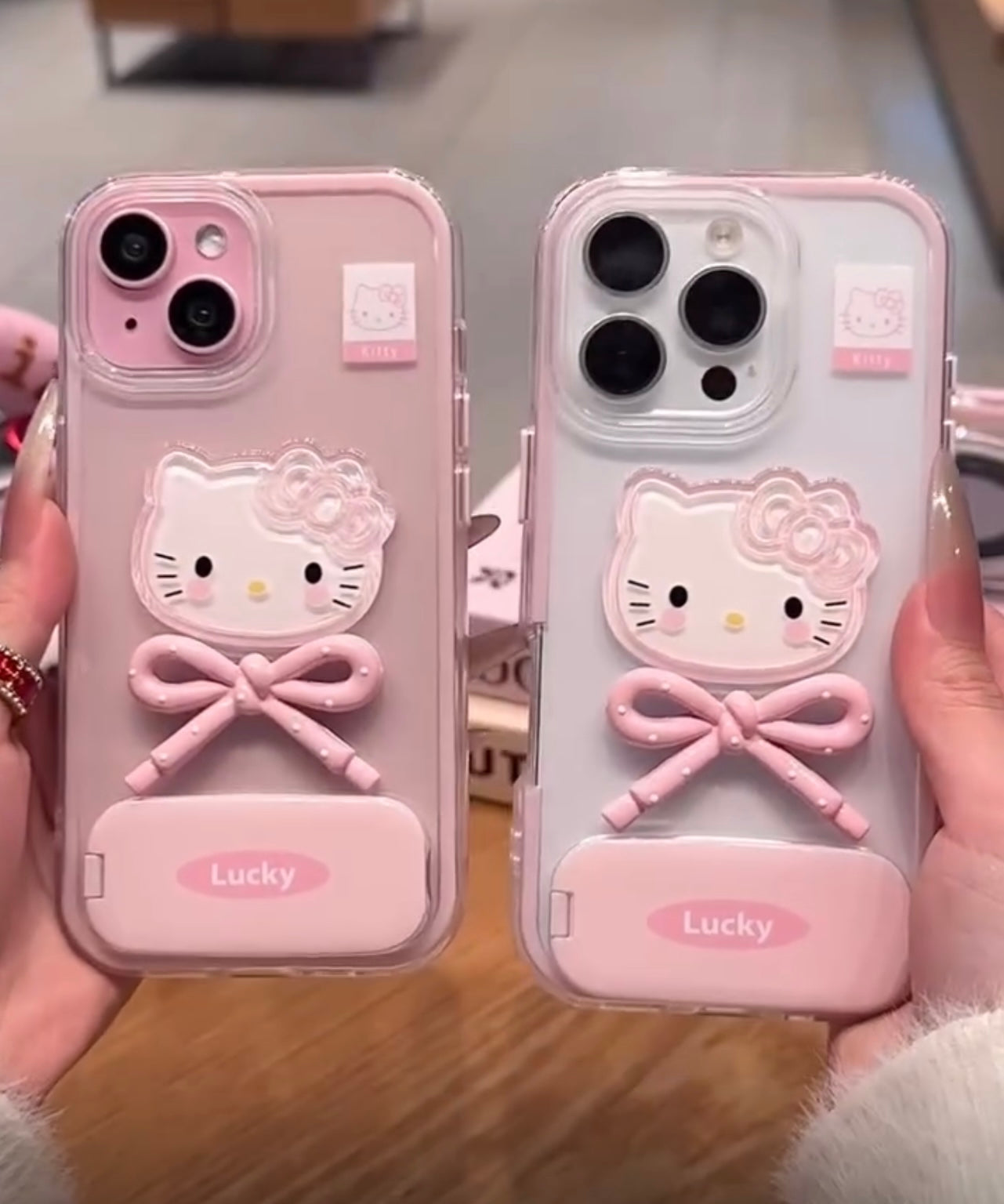 New Lucky HelloKitty Stand Case
