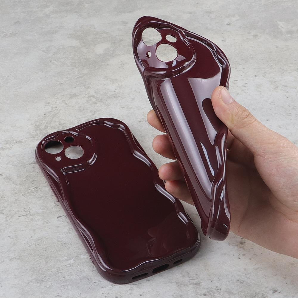 New Burgundy cherry Wavy Case ( Flat 60% OFF)