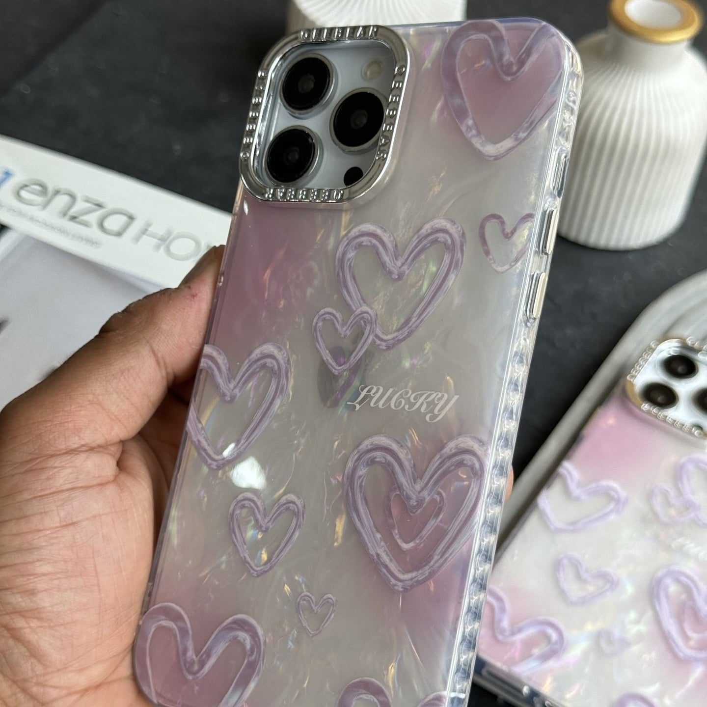 Heart Gradient New Holographic Case