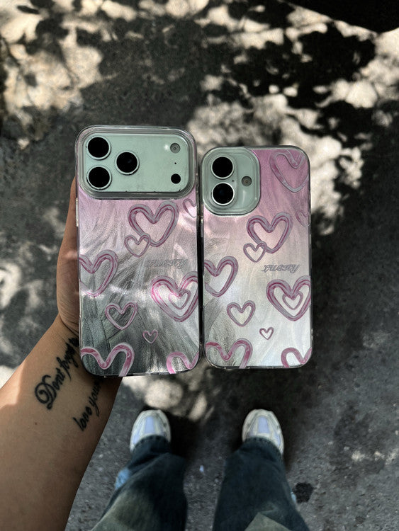 Heart Gradient New Holographic Case
