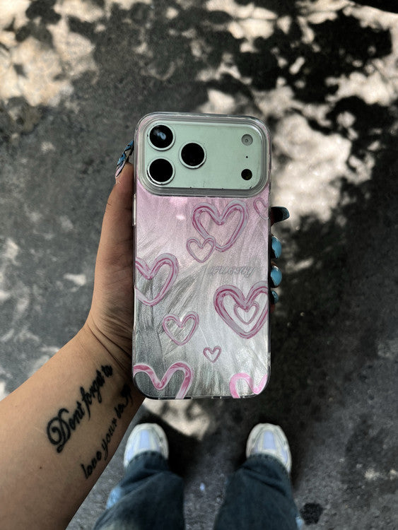 Heart Gradient New Holographic Case