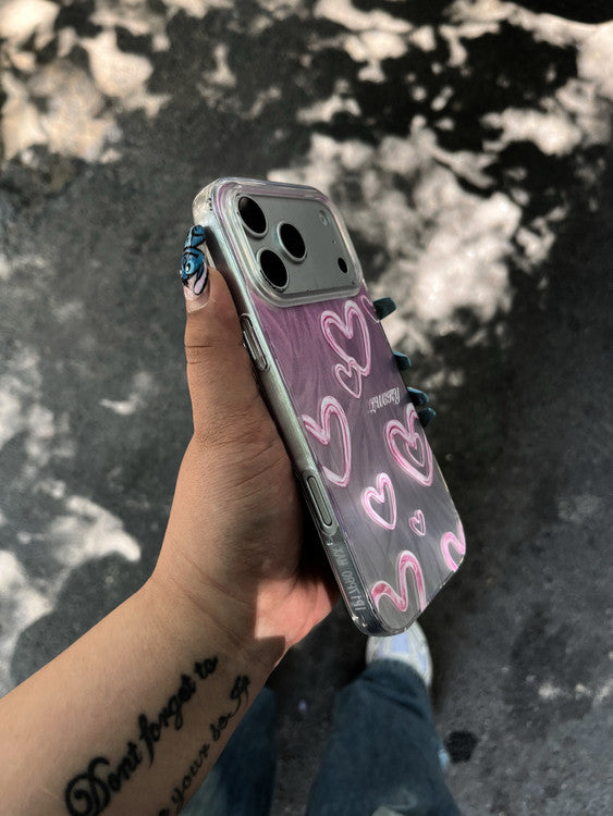 Heart Gradient New Holographic Case