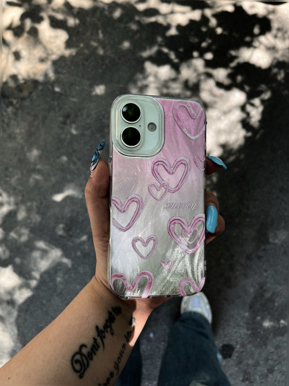 Heart Gradient New Holographic Case