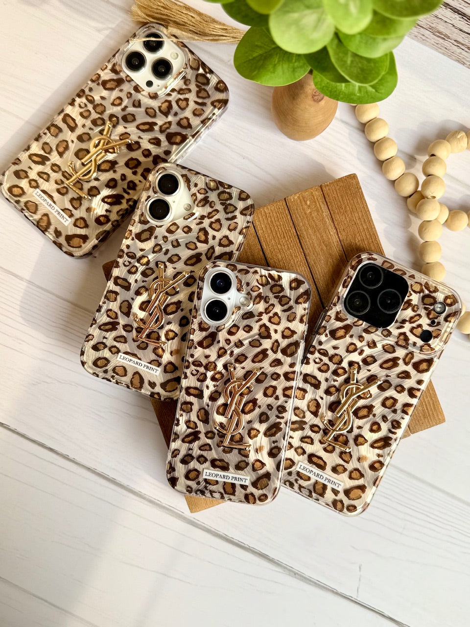 Premium YSL Branded Cheetah Gradient Case ( Limited Edition )