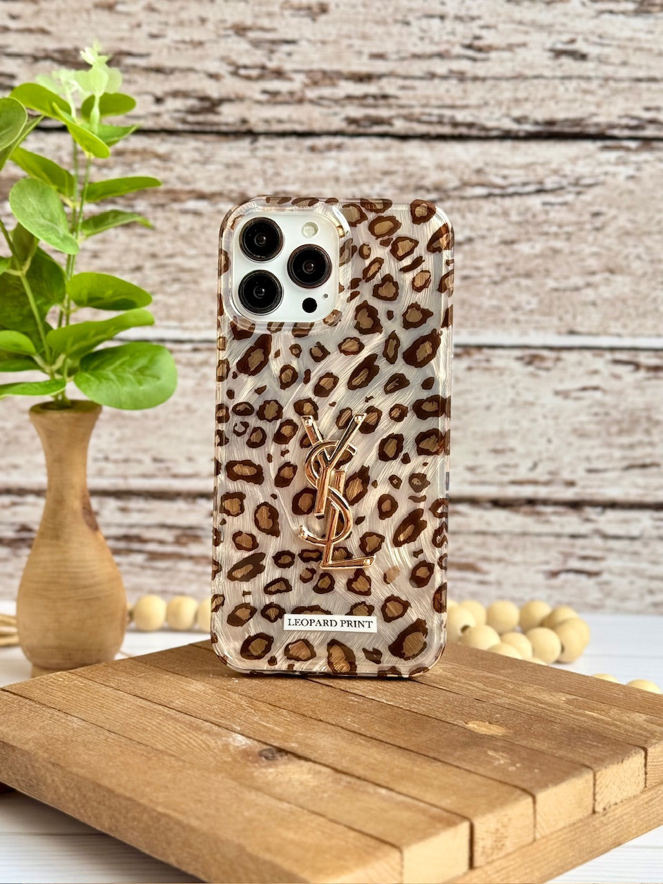 Premium YSL Branded Cheetah Gradient Case ( Limited Edition )