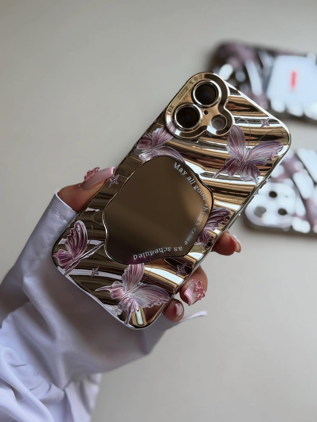 Butterfly Mirror Premium Case for iPhone (FLAT 70% OFF)