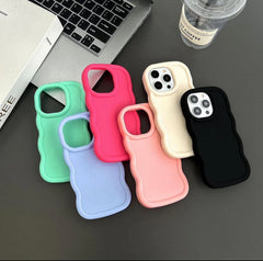 Wavy super Soft Solid Silicone for iPhone