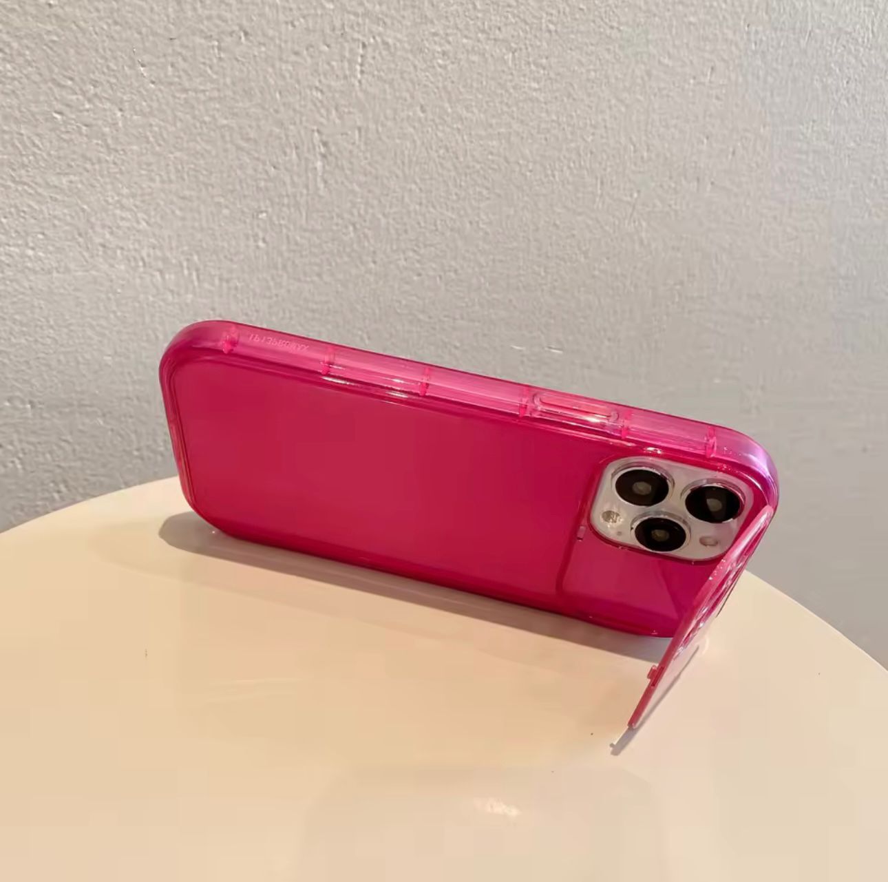 Premium Neon Pink Mirror Stand Case (FLAT 70% OFF TODAY)