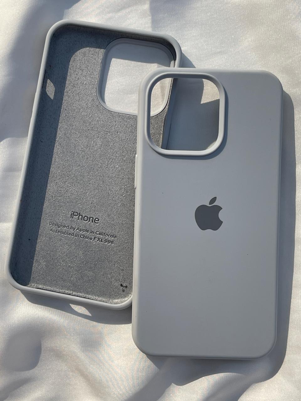 iPhone Premium Quality Silicone Case (Gray natural color)