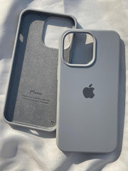 iPhone Premium Quality Silicone Case (Gray natural color)
