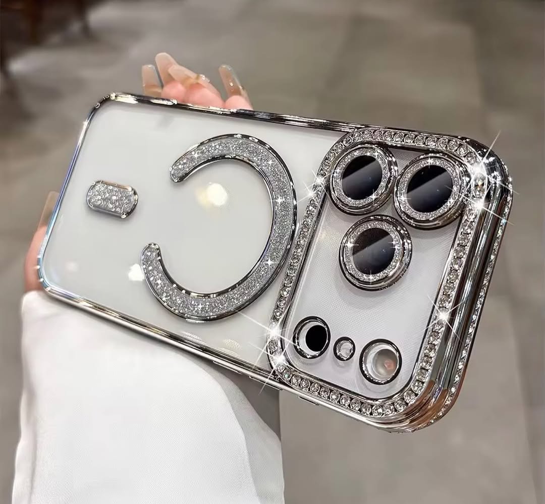New Diamond Magsafe Glame Case With Lens Protection
