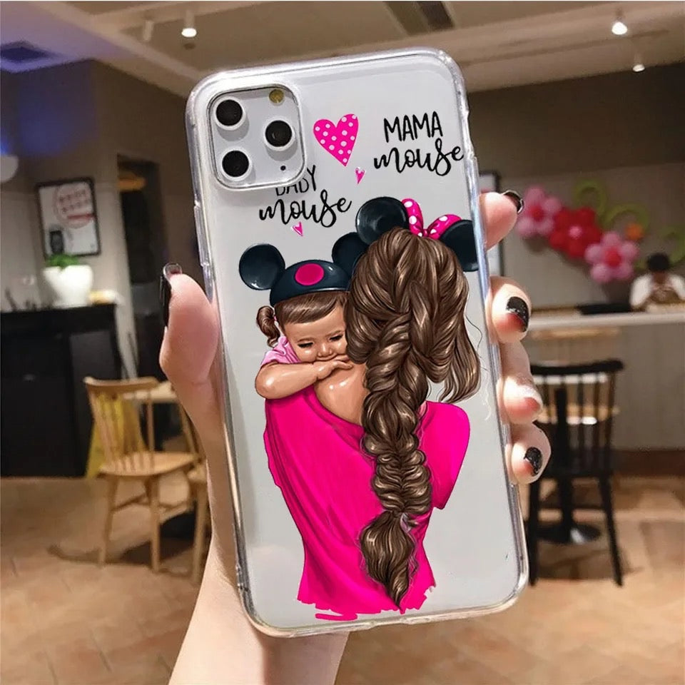 Customise printed PNG SUPER Mouse Semi-Transparent premium quality case for all models ( Write your phone model in Order special instructions )