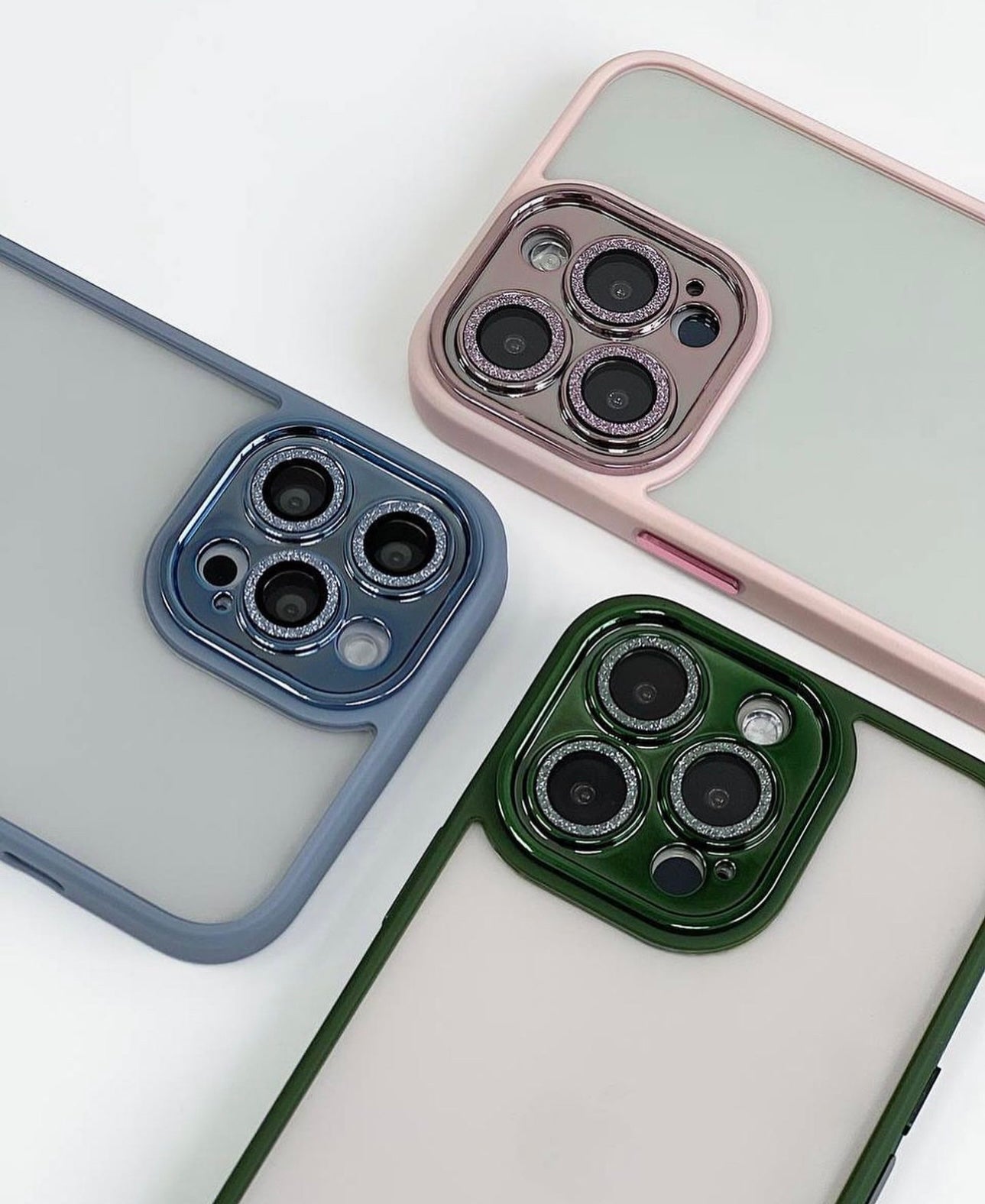 Premium Glitter lens case Vision Case Uploaded sierra Blue