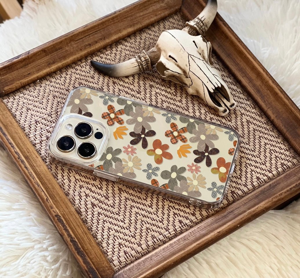 Embrace the charm of autumn with our Cute Fall Retro Flowers Phone Customise Case. Available for all major phone models. Write your phone model below