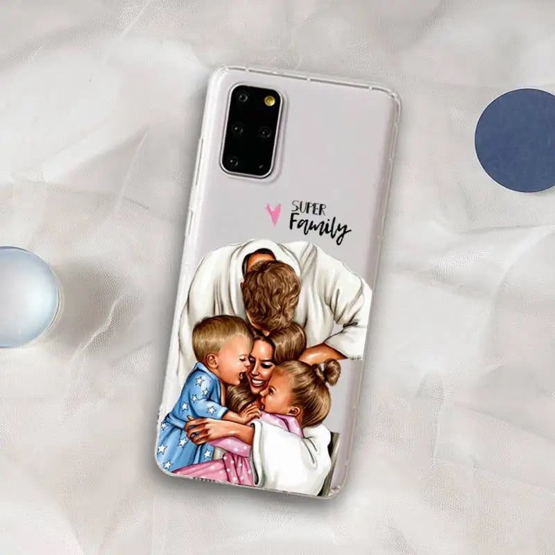 Customise printed PNG SUPER family Semi-Transparent premium quality case for all models ( Write your phone model in Order special instructions )