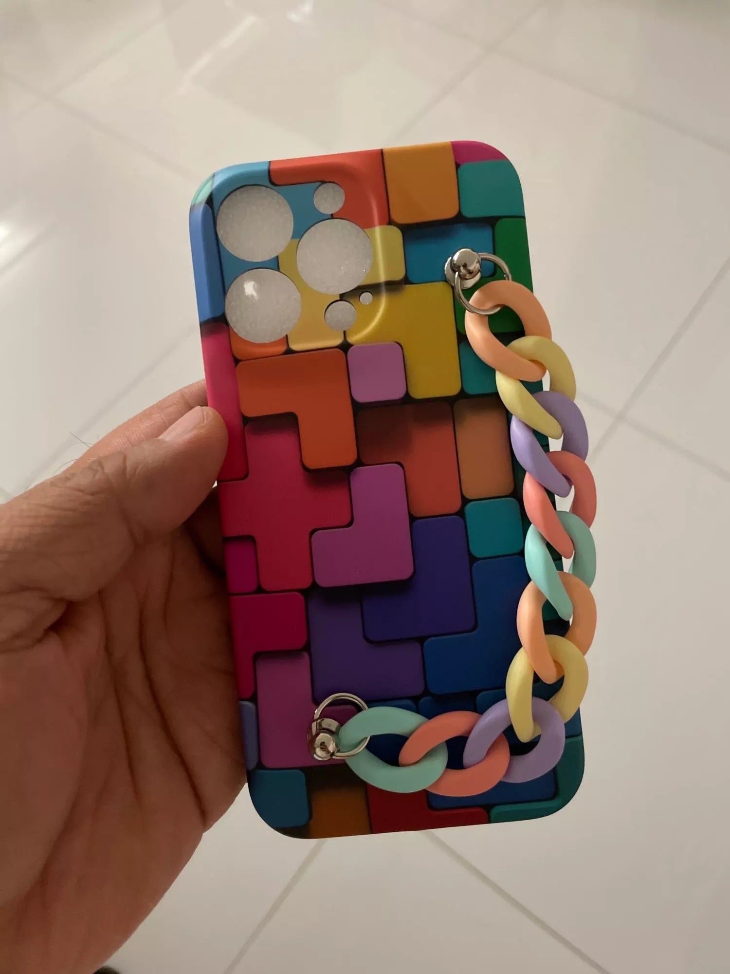 Rainbow chain Customise printed premium quality case for all models ( Write your phone model in Order special instructions )