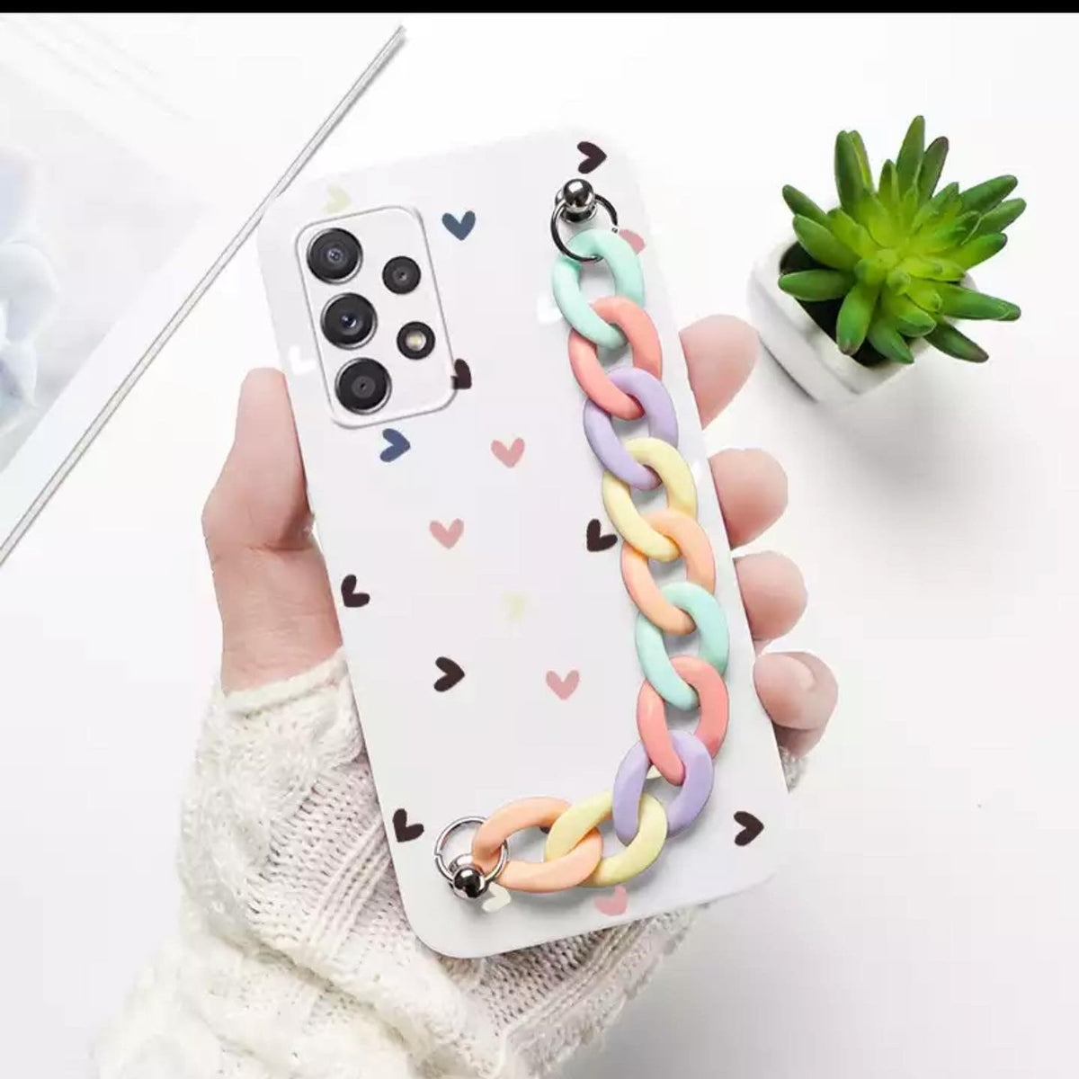 Rainbow chain Customise printed premium quality case for all models ( Write your phone model in Order special instructions )