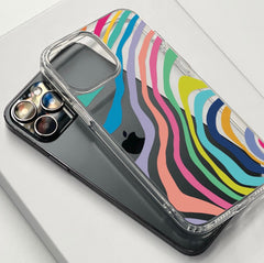 Introducing our Colorful Abstract Lines Clear Customise Case, a vibrant canvas for your phone. This dynamic design is compatible with all major phone models. Write your phone model below