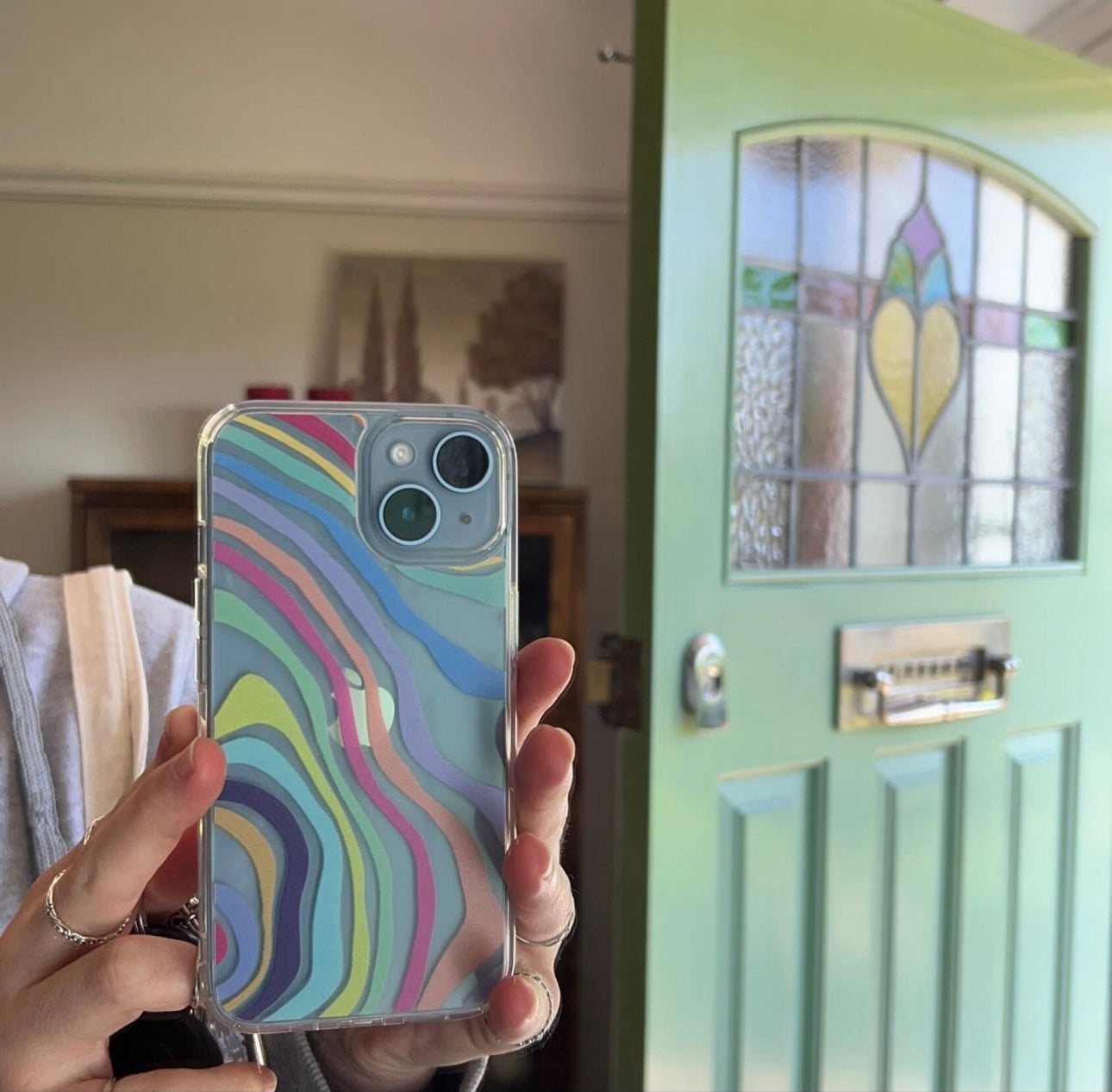 Introducing our Colorful Abstract Lines Clear Customise Case, a vibrant canvas for your phone. This dynamic design is compatible with all major phone models. Write your phone model below