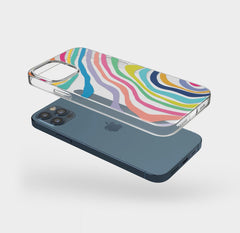 Introducing our Colorful Abstract Lines Clear Customise Case, a vibrant canvas for your phone. This dynamic design is compatible with all major phone models. Write your phone model below