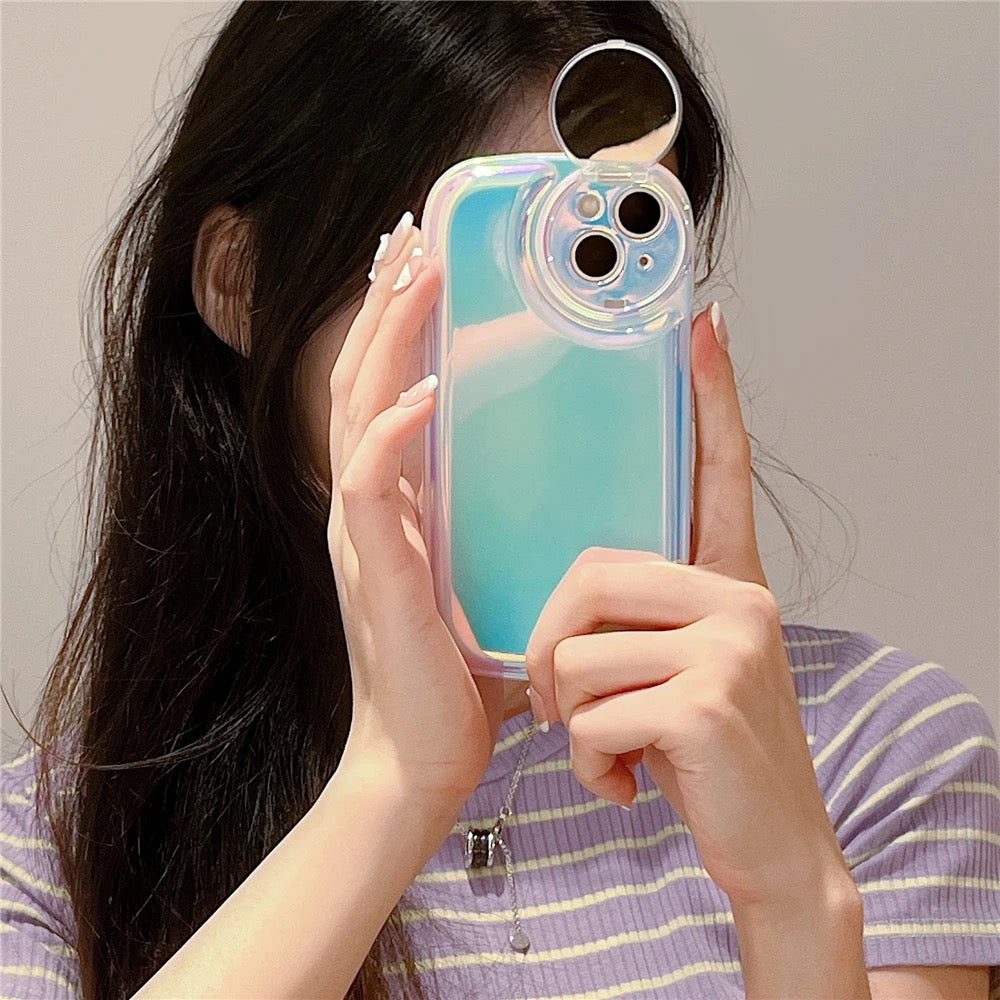 Laser premium holographic mirror case premium Quality